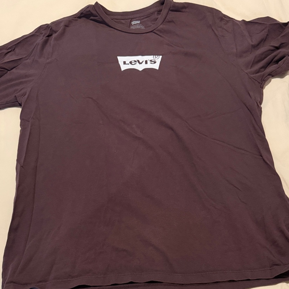 Levi's maroon Tee with White Logo